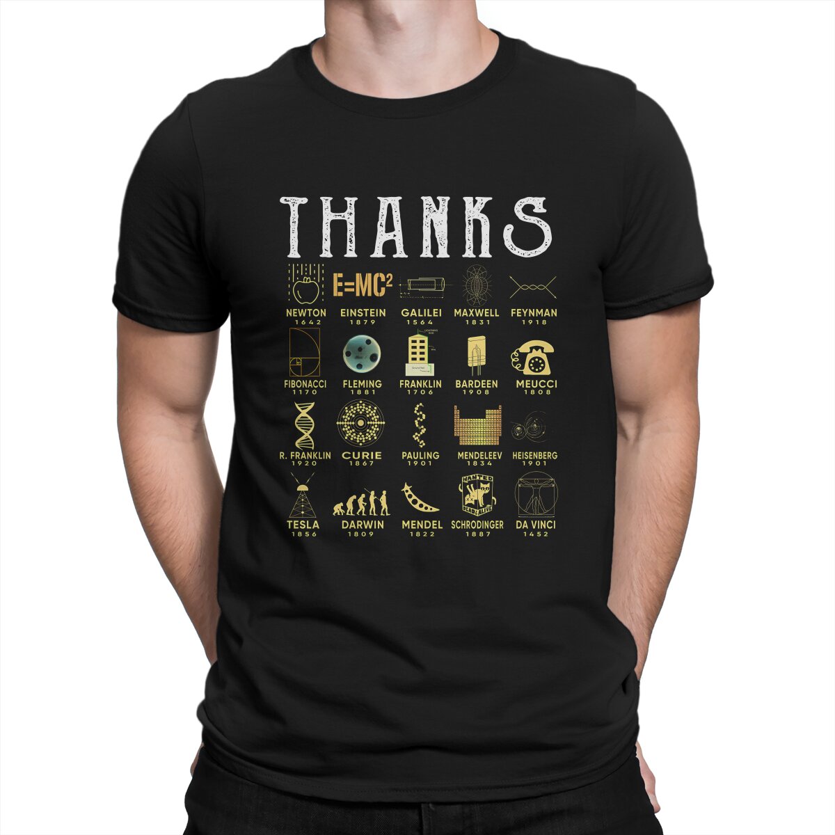 Electronics Repair School - Thanks Scientists Graphic TShirt Chemistry Physics