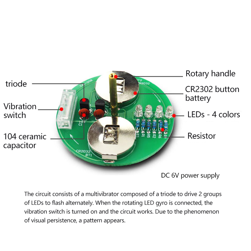 LED Gyro DIY Electronic Kit De - Electronics Repair School avis et prix