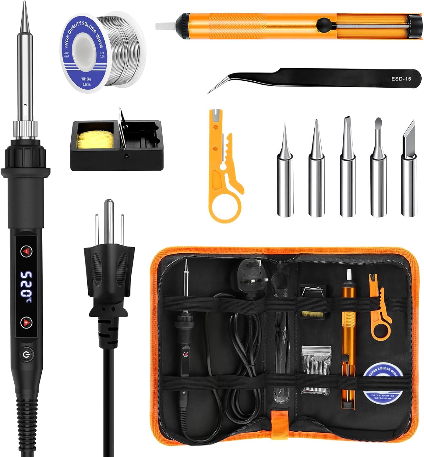 80W Soldering Iron Kit with Ad - Electronics Repair Images avis et prix
