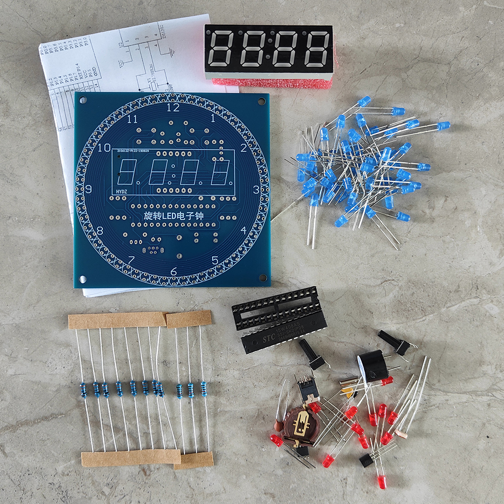 DIY Rotating LED Electronic Di - Electronics Repair School avis et prix