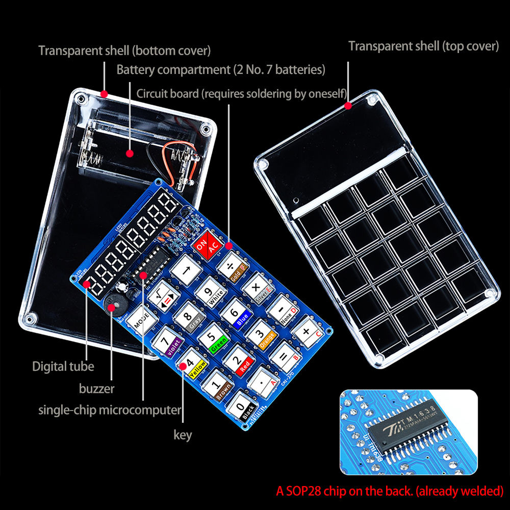 LED Digital Tube Display Calcu - Electronics Repair School avis et prix