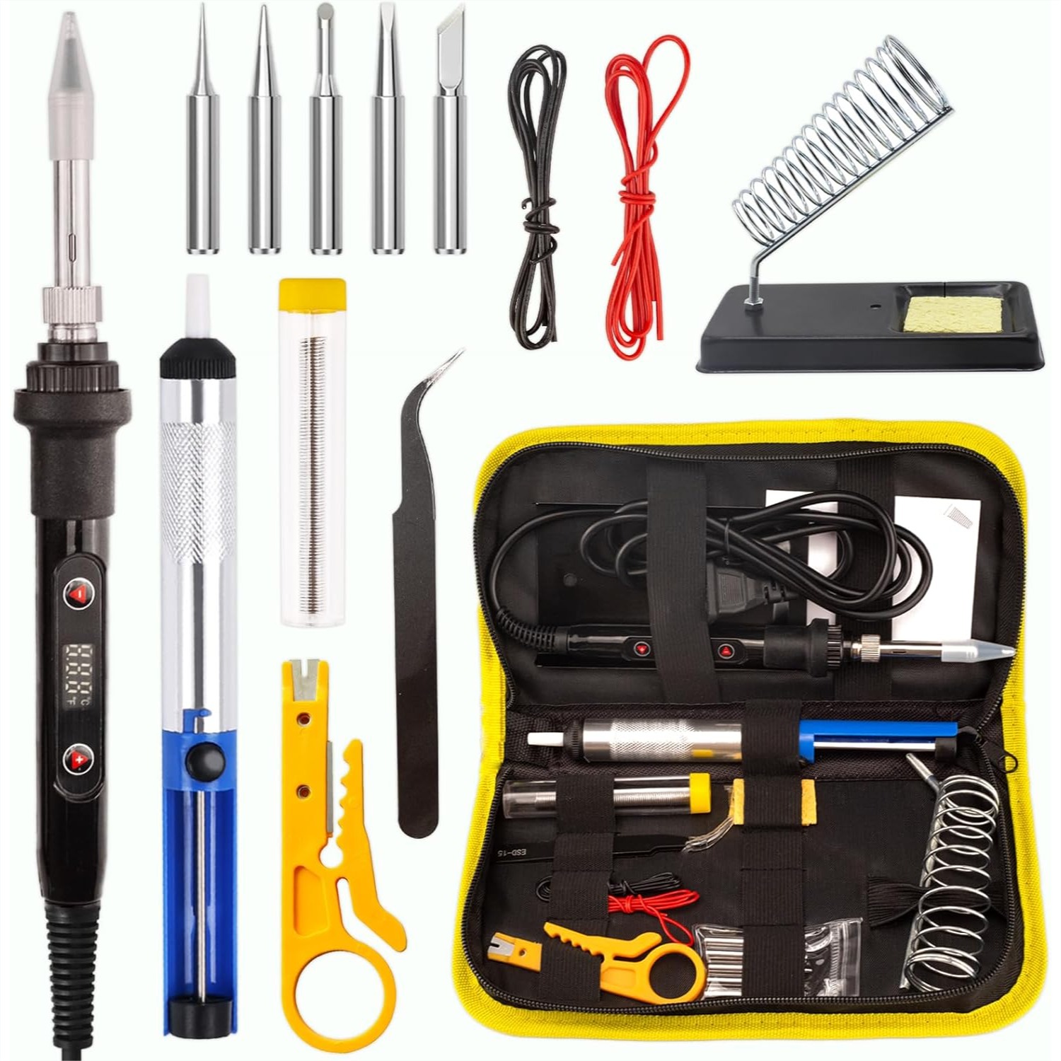 80W Soldering Iron Kit with LC - Electronics Repair Images avis et prix