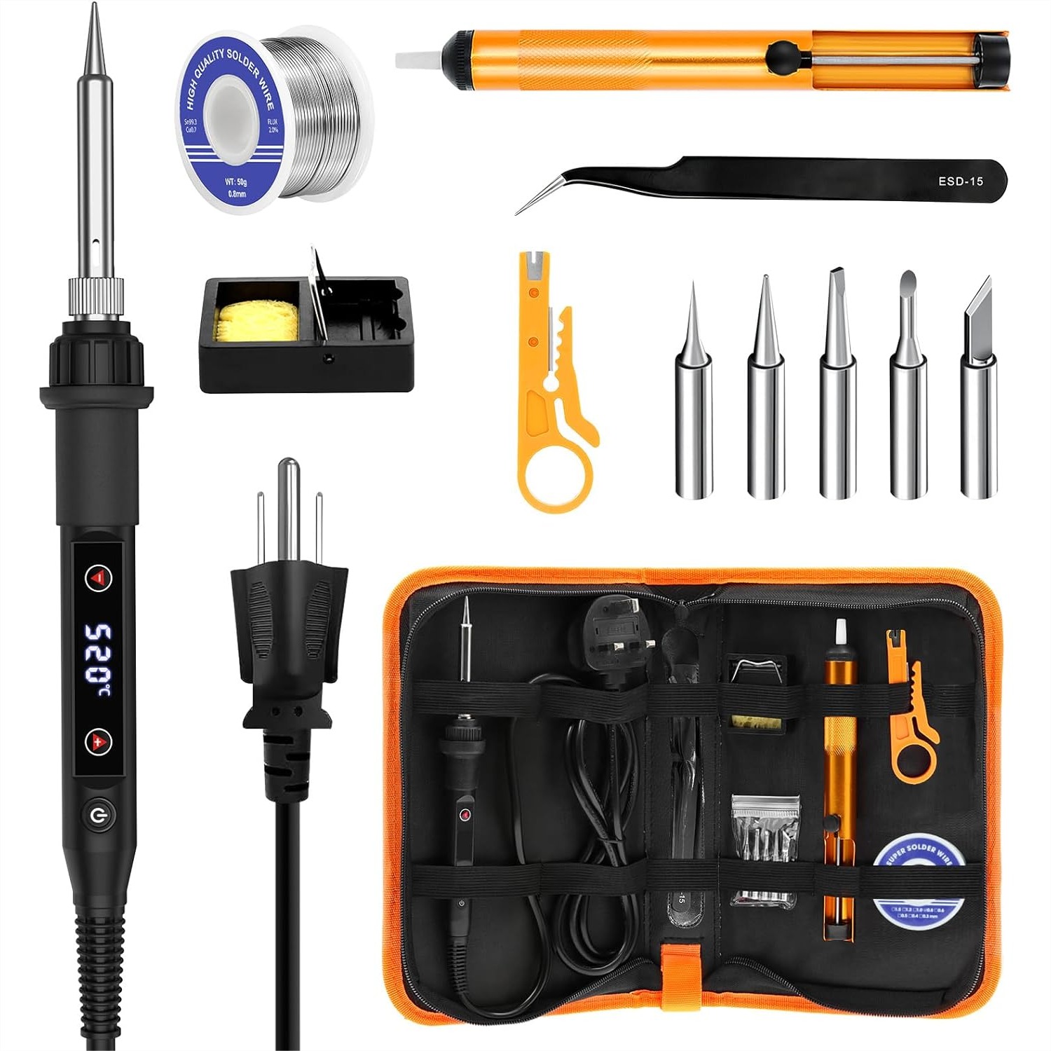 Soldering Iron Kit 80W Adjusta - Electronics Repair Images avis et prix